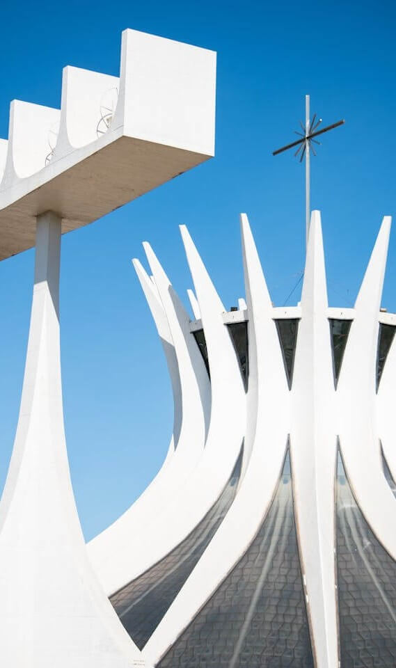 The detail of the cathedral of Brazilia