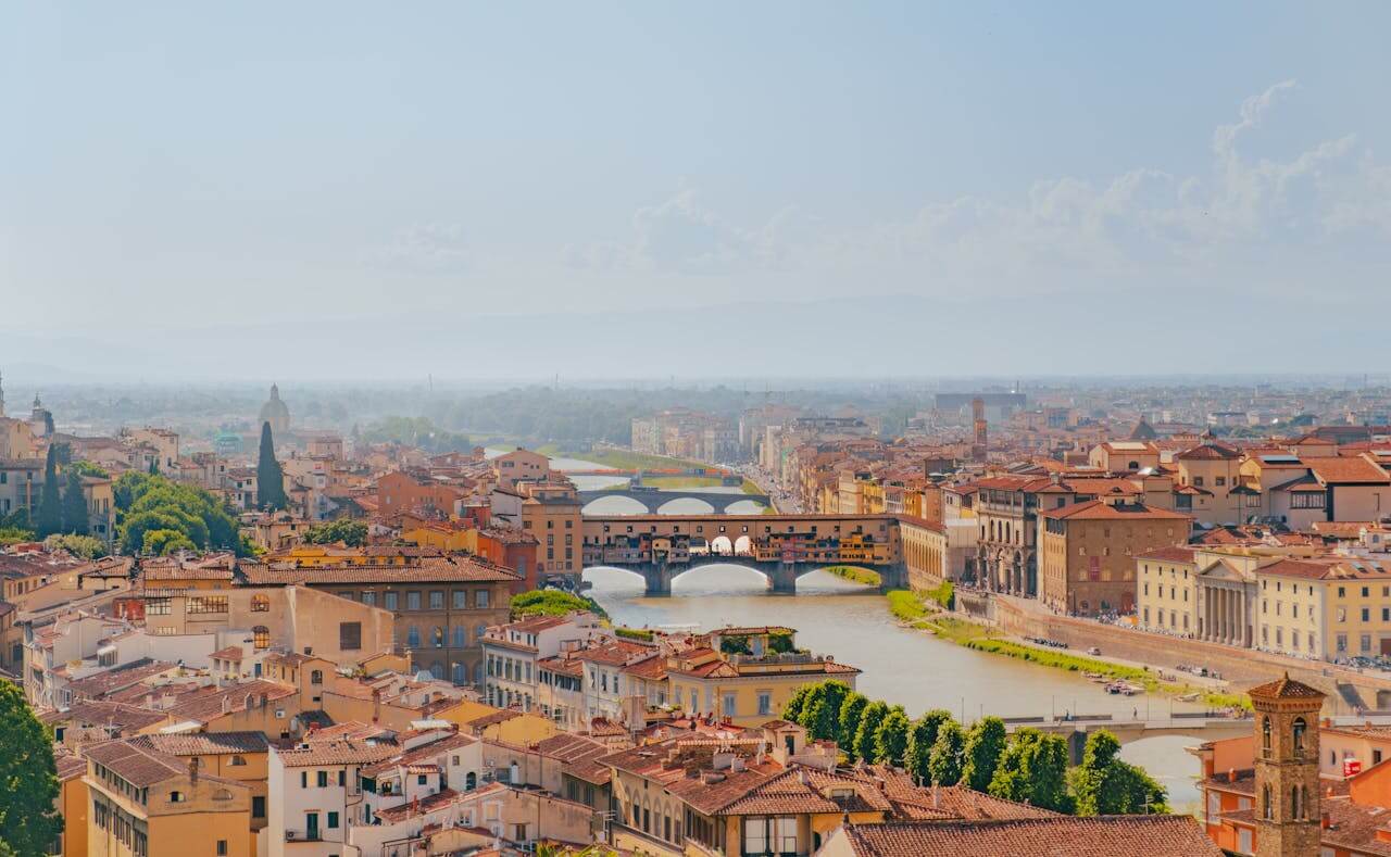 A view of Ponte vecchio in Florence