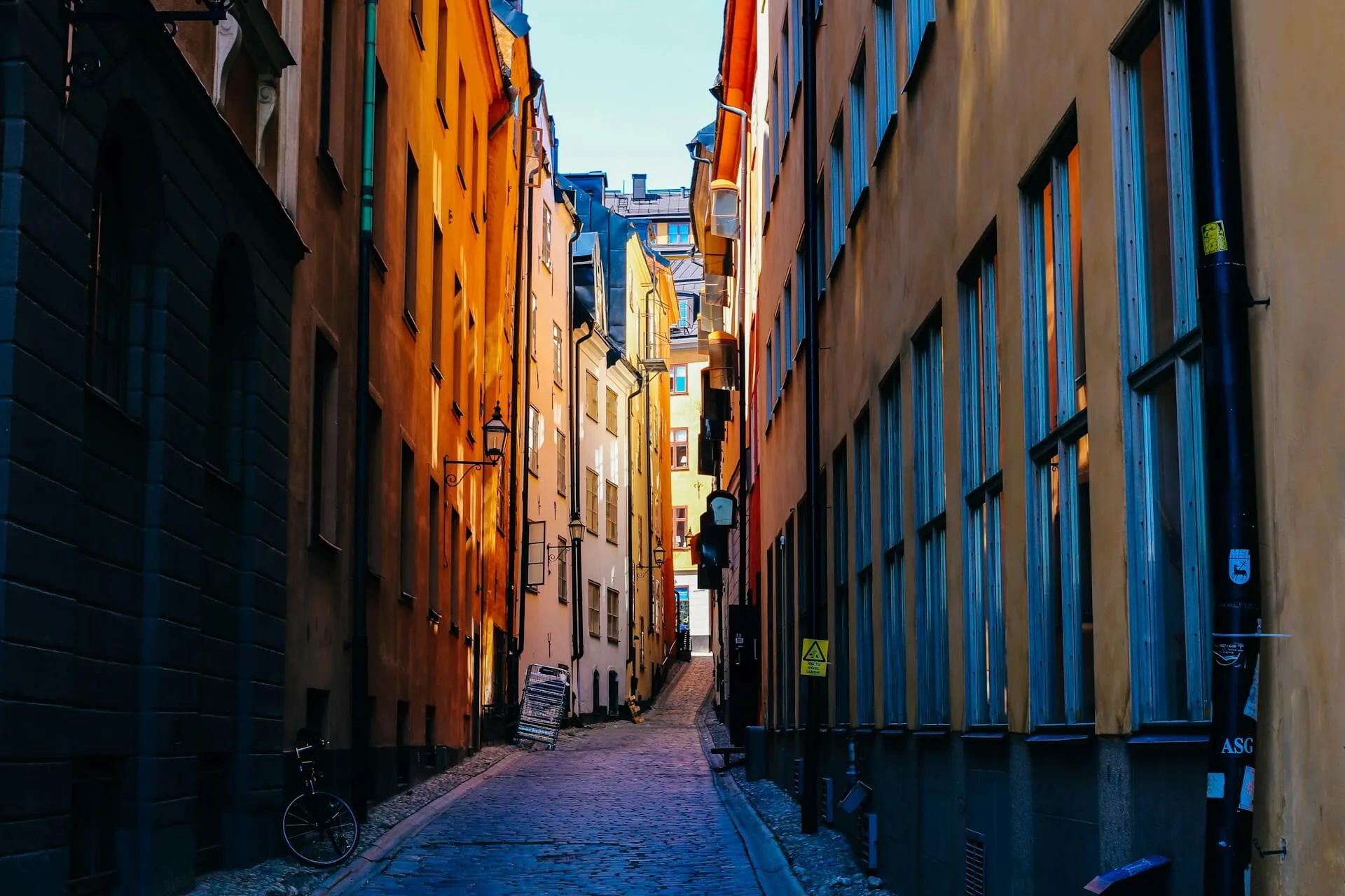 A road in Gamla Stan in Stokholm