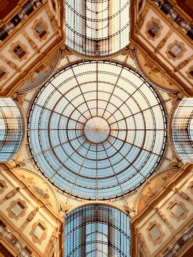 The ceiling of the Galleria Vittorio Emanuele
