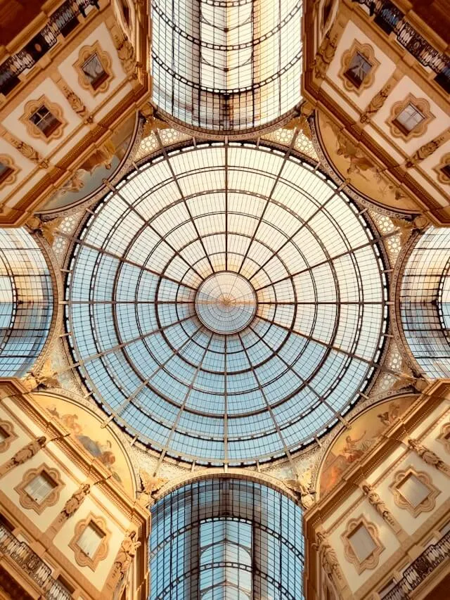The ceiling of the Galleria Vittorio Emanuele