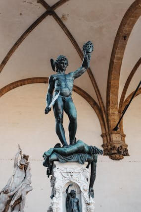 Two statues in Florence