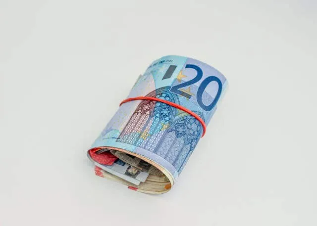 A hand holding some banknotes