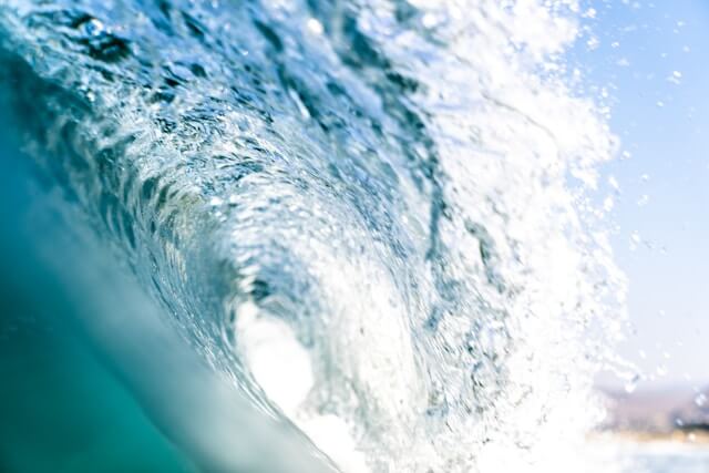 Some waves on the beach